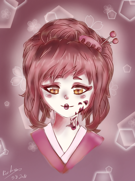 Sakura blossom geisha