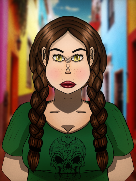The girl on the streets of Mexico
