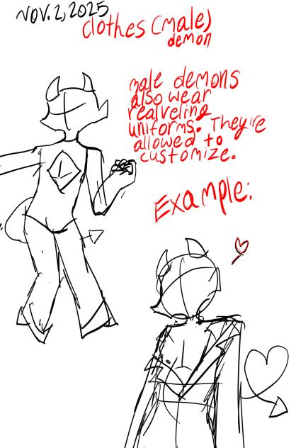 Demon male uniform