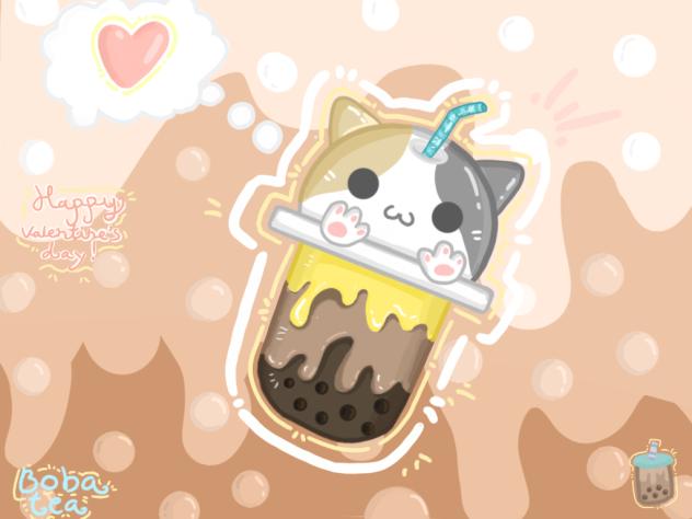 kitty cat boba tea