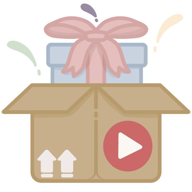 Unboxing Streaming Icon