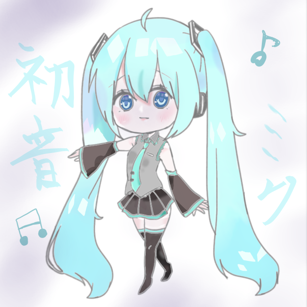 初音ミク　ミニキャラ
