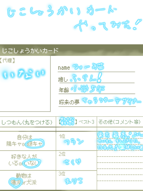 自己紹介してみた！