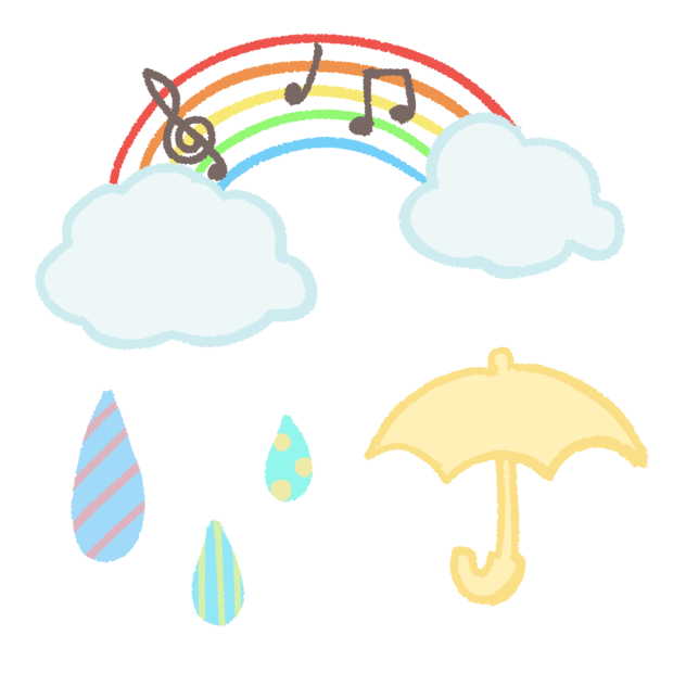 雨の日ステッカー