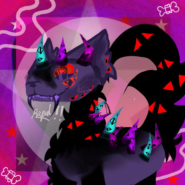 Thorned geode twisted pebble !!💜