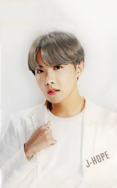 BTS J-hope with white hair