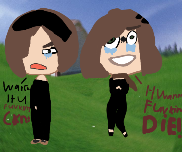 My Two personalities as a sag - ibisPaint