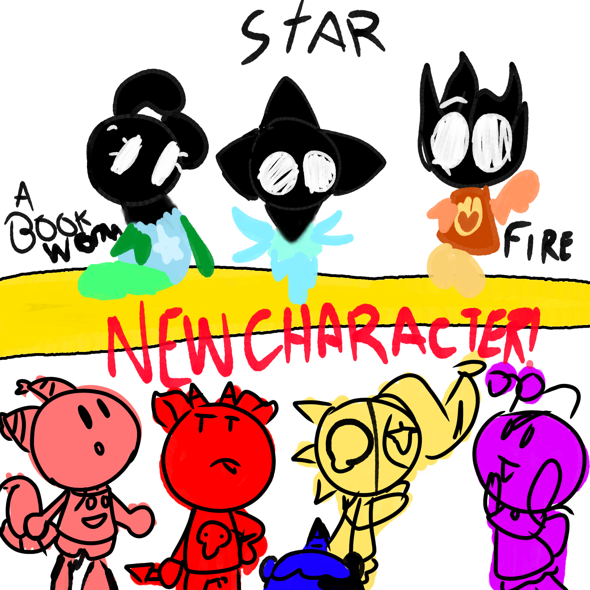 MY NEW OC TEASING!📚🐛 ⭐️🔹️ 🔥 - ibisPaint
