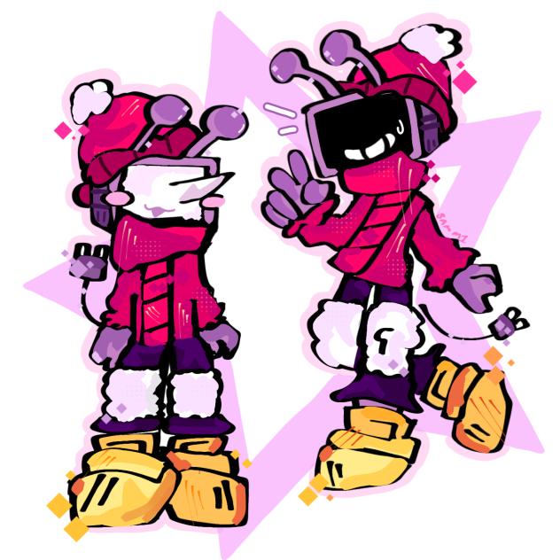 chibi winter tennas