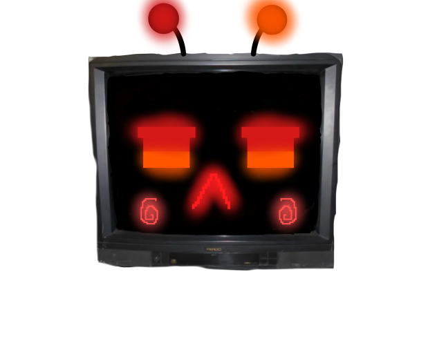 Tv head is bored