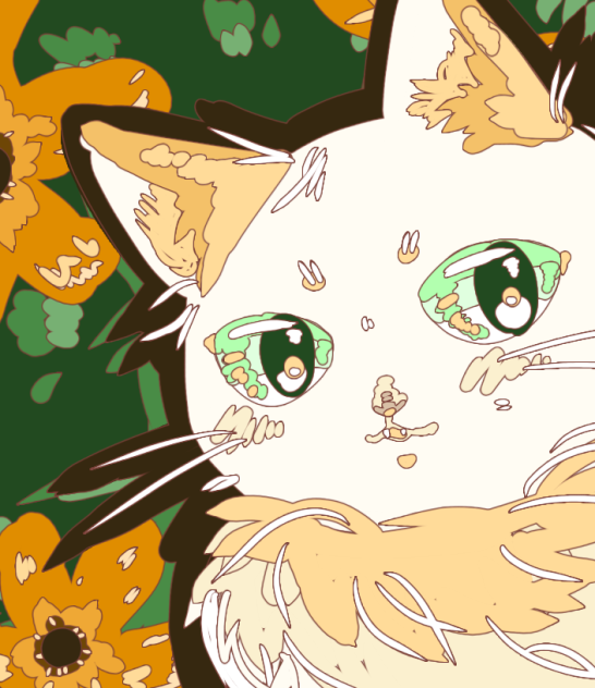 縁取りペンで描いてみた