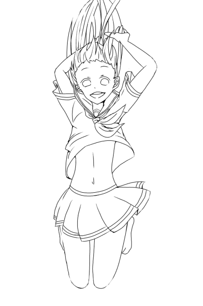 線画塗ってください