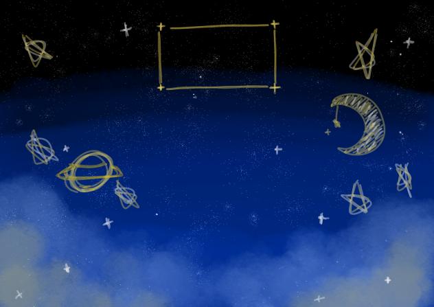 シンプル星空壁紙(iPad7Gen用)