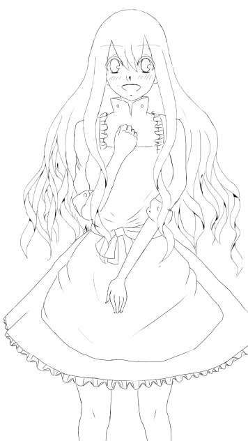塗ってください。マリーちゃん
