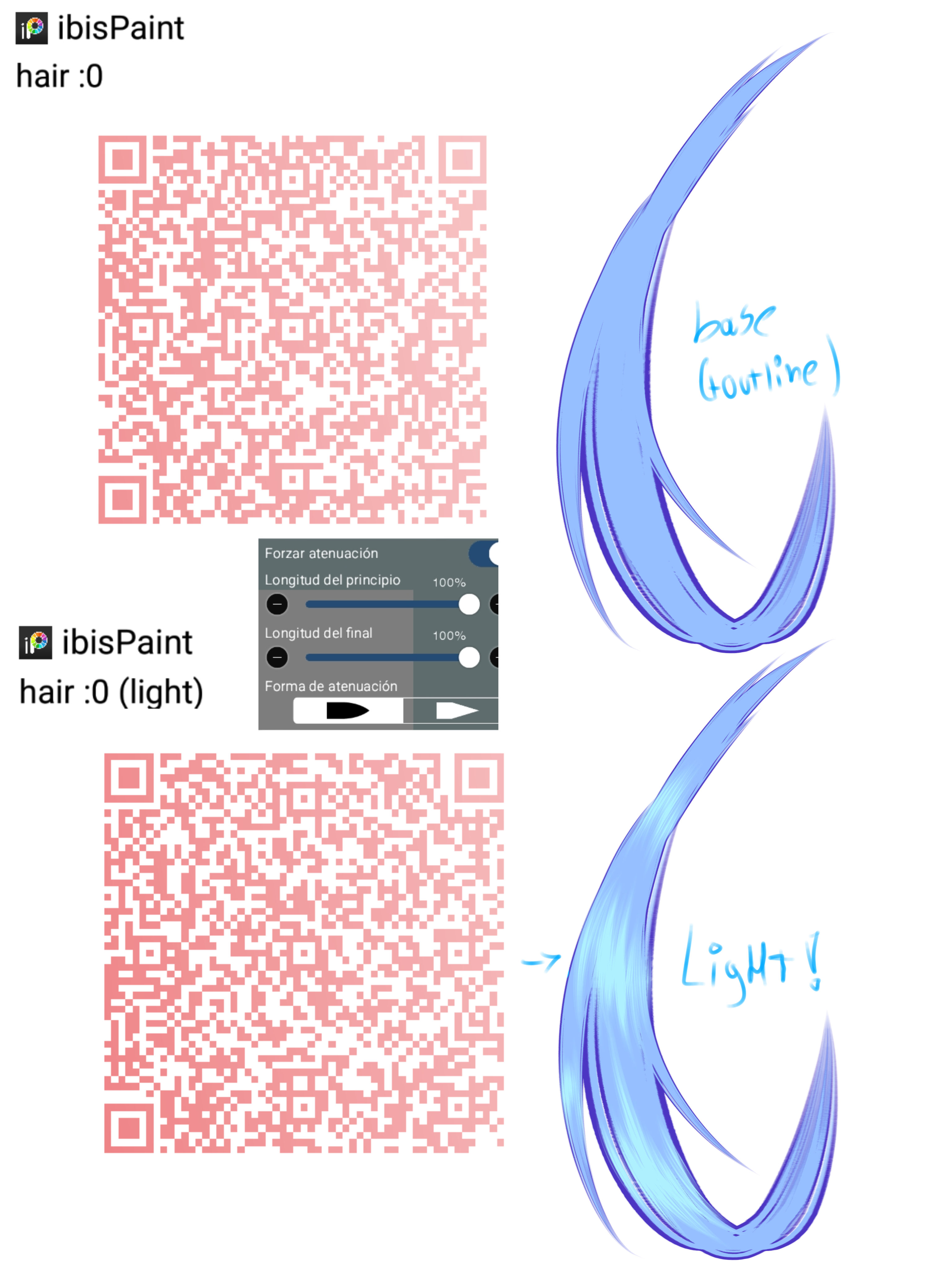 hair brush by me ! - ibisPaint