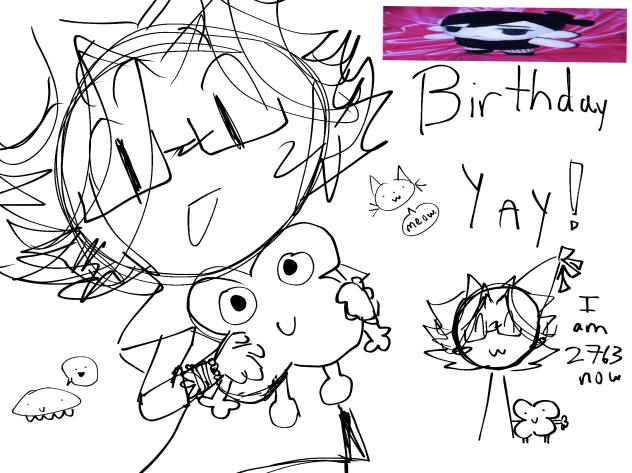 Lazy birthday announcement
