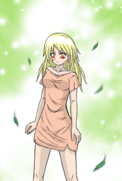 森に住む少女
