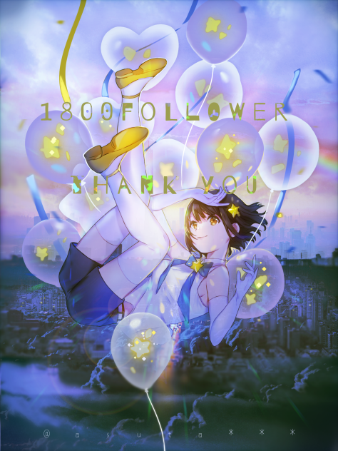 1800follower thank you