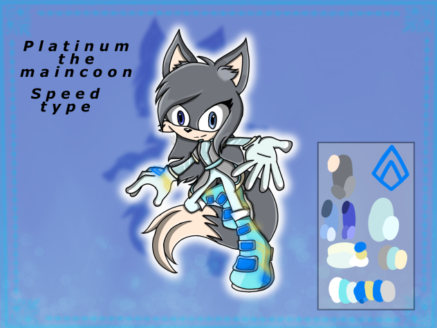 Platinum the maincoon