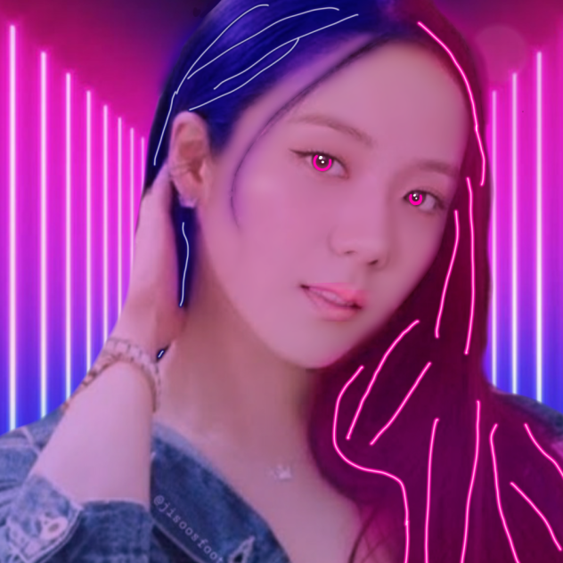 jisoo neon edit