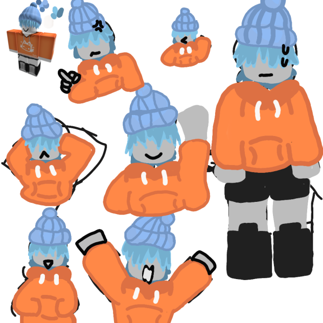 drawing my friend's Avatar in Roblox