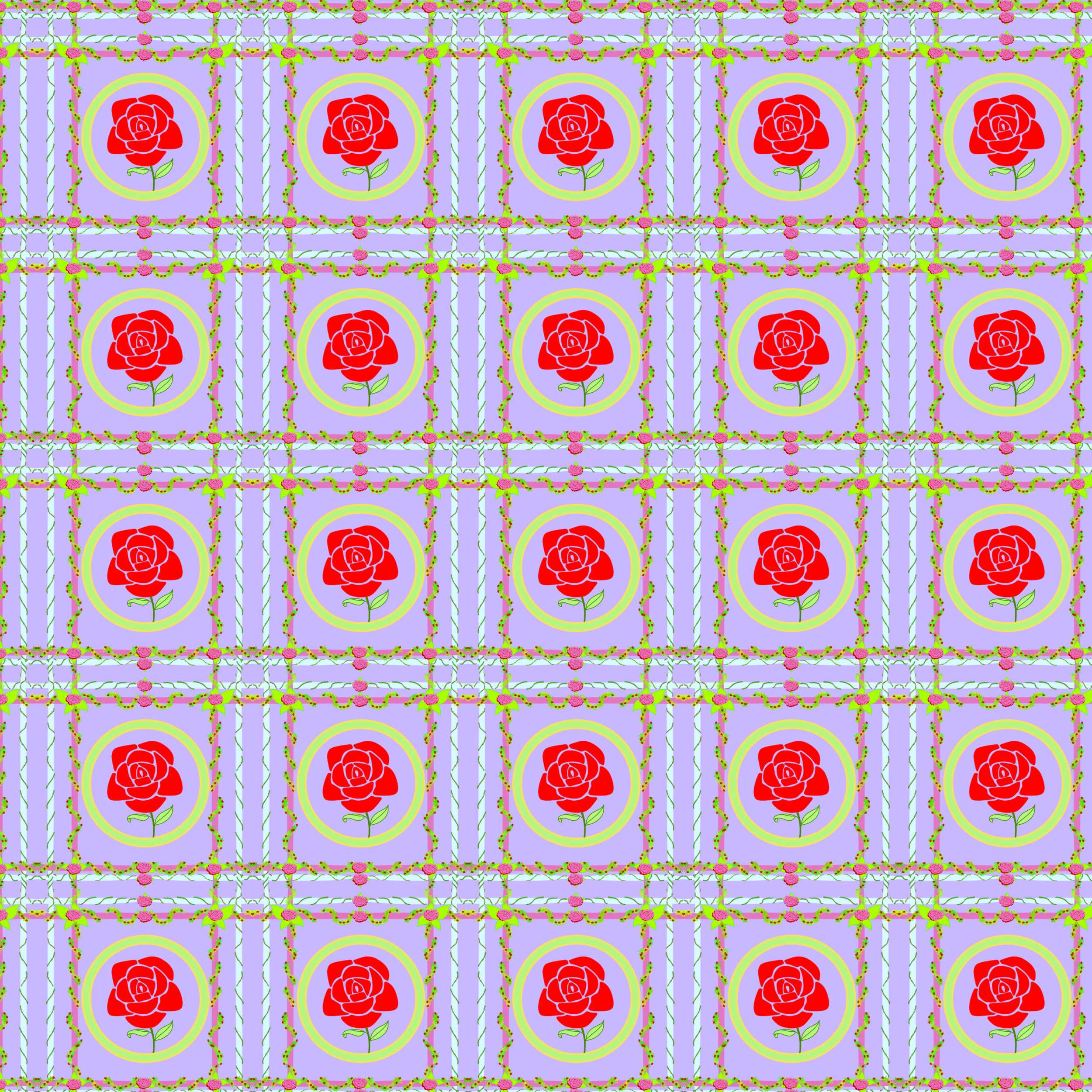rose - pattern - ibisPaint