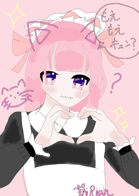 代理にメイド服を着せてみた。