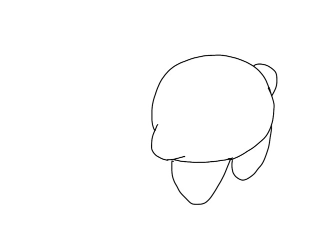 顔描いてっ！色と背景もやってねっ！