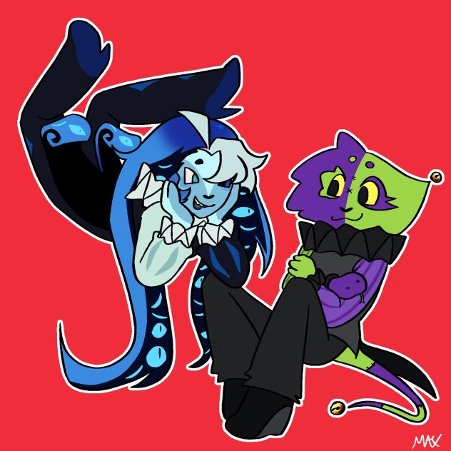 two evil misunderstood jesters hangin ou