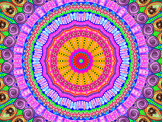 mandala sur les enfants - ibisPaint