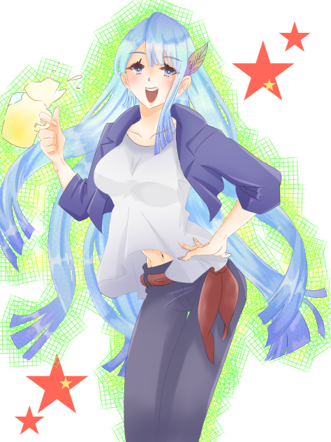 リンデに私服を