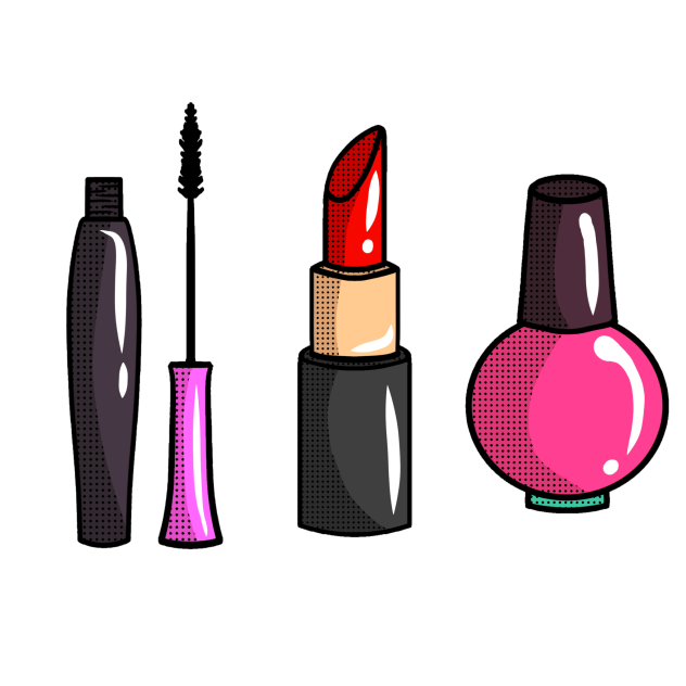 Makeup stickers (pop art)