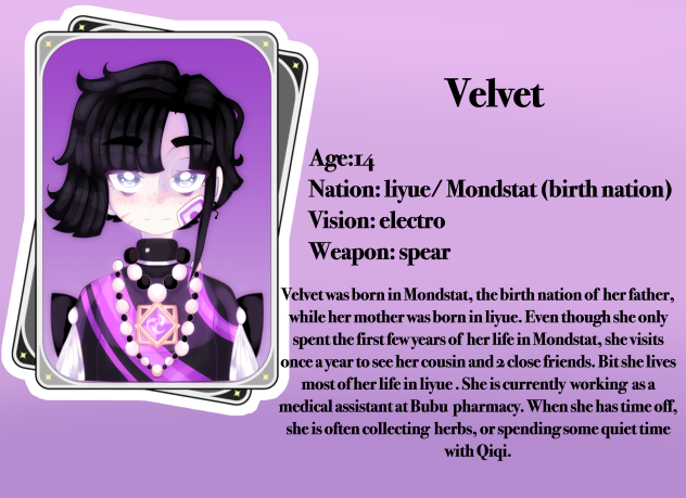 Genshin Velvet info
