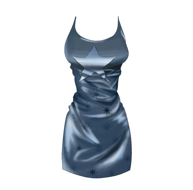Y2K short dress (blue)