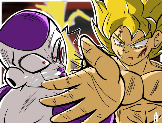 Goku Slapping Frieza