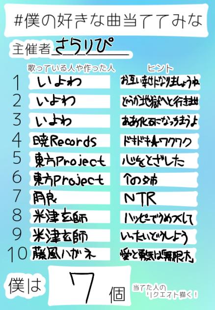 好きな曲