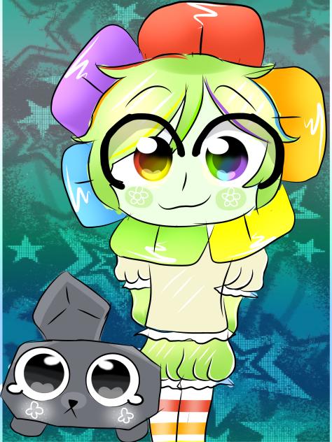 Pebble with dandy 💚🩶