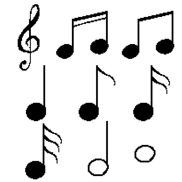 musical tones (pixel)