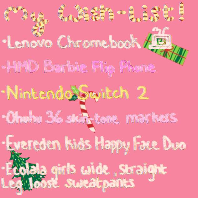 my christmas wish list!!
