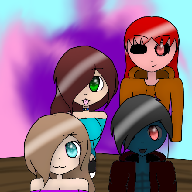 Me, Fenny, Jake, and Shattered