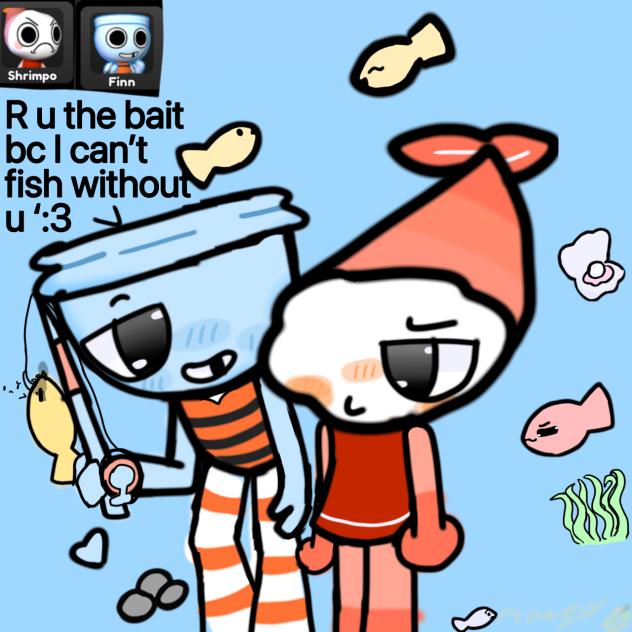 Finn and shrimpo!1!1!1!1 btw dis a ship