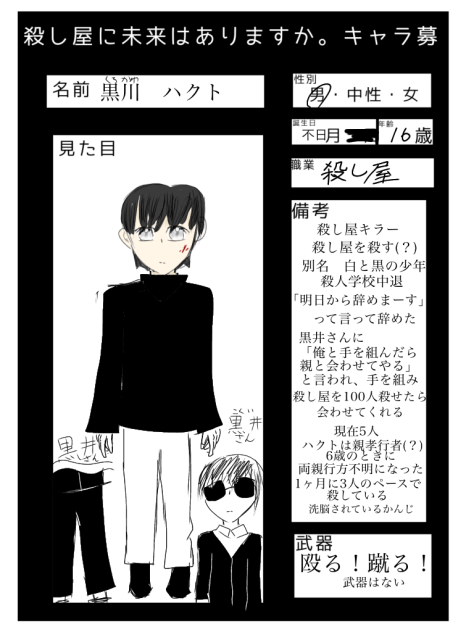 #殺し屋に未来はありますか　キャラ募参加！