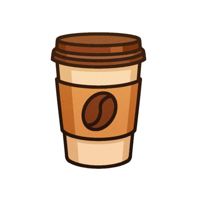 Coffee sticker