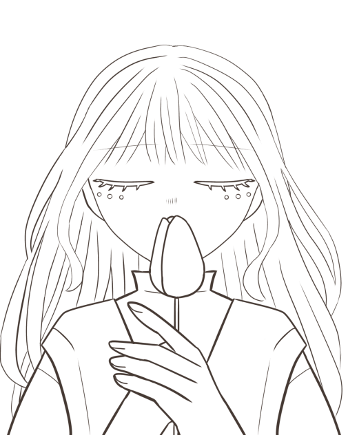 線画🌷