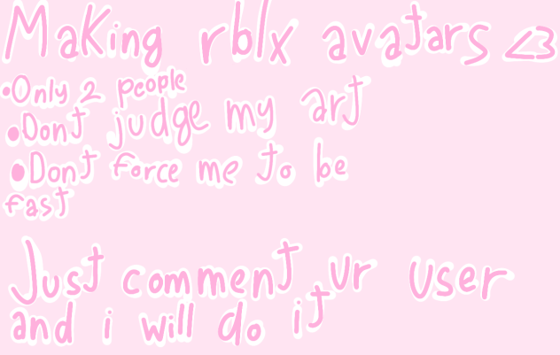 Drawing roblox avatars!!