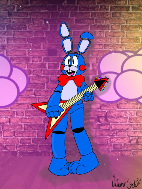 Toy Bonnie preforming (FNaF)