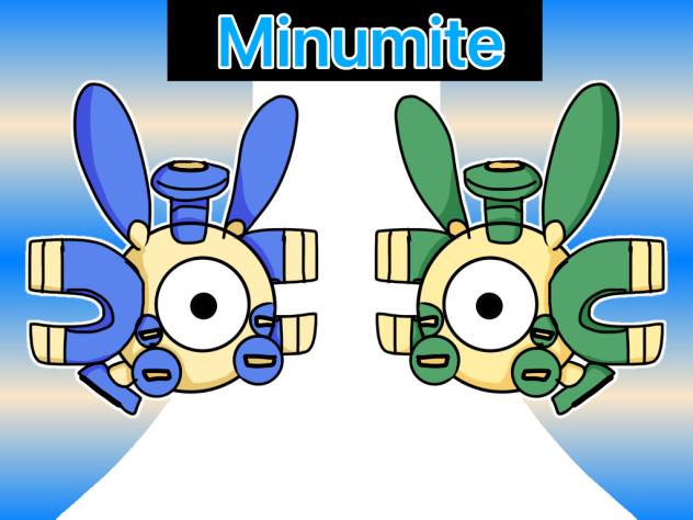 Minun+Magnemite