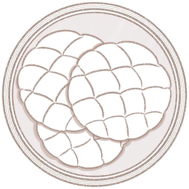 Bread - Melon Bread Outline