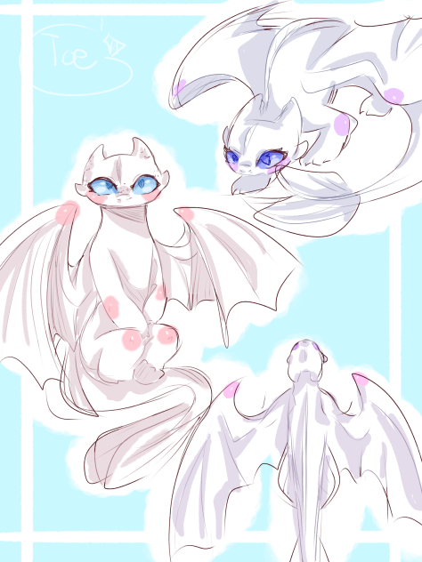 Light fury anatomy practice(sketchy)