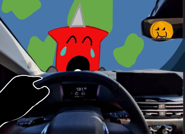 DRIVING IN MY CAR! [BFDI] Coiny & Pin